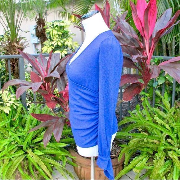 Express Surplice Long Sleeve Blouse - Picture 2 of 7